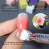 Soft Nail Art Sponge Gradient Stamping Tool Fade Color Manicure Dotting Pen Polish Gripper for Professional & Home Use
