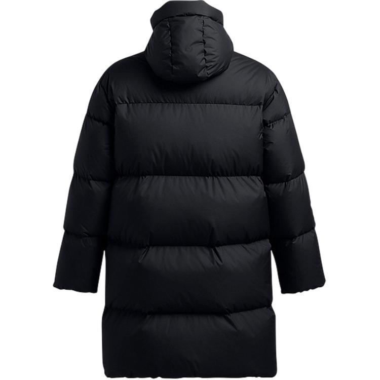 Under Armour Удобная повседневная тренировочная куртка средней длины для мужчин, верхняя одежда, черный цвет 1384644-001