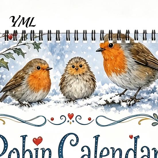 Important Date Reminder 2027 Bird Wall Calendar, 12-Month Monthly Planner for Home Office Kitchen, Festival Event Lunar Calendar with Beautifully