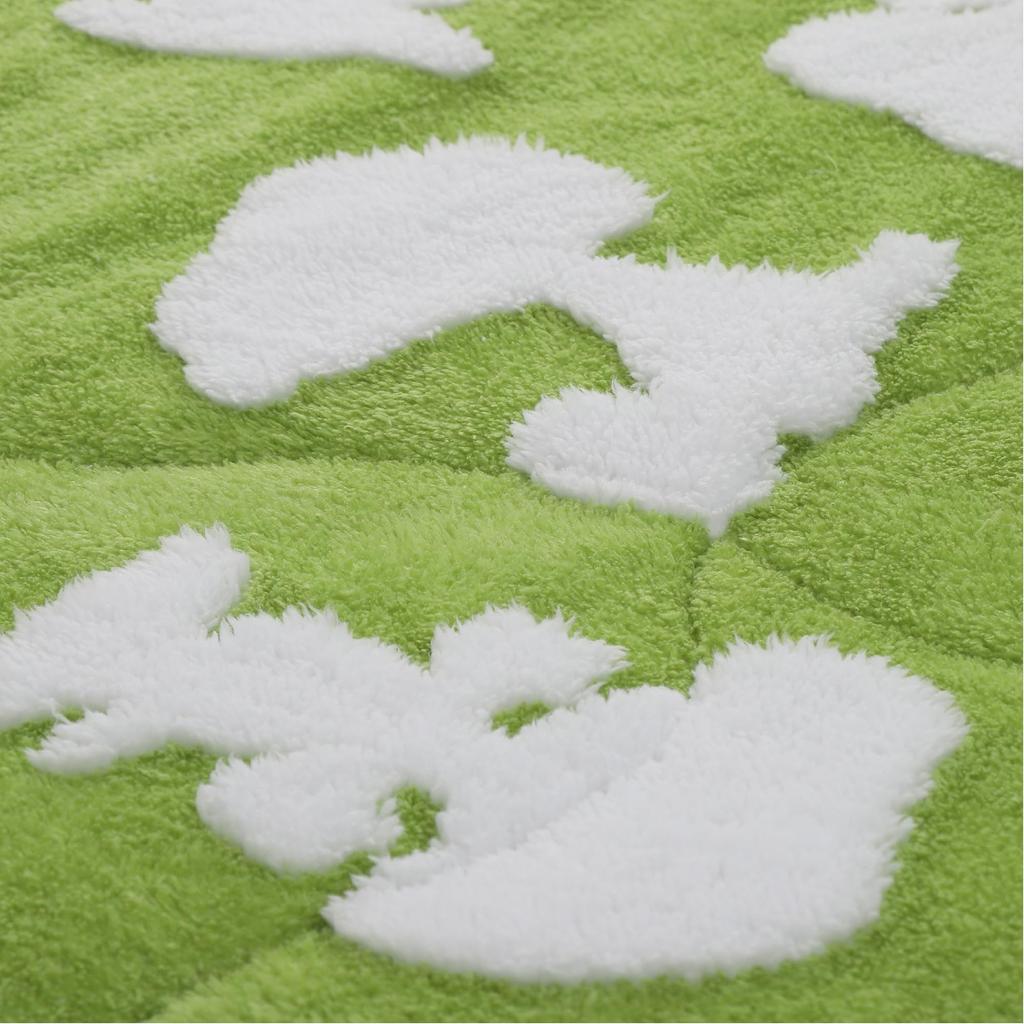 Nishikawa Snoopy Quilt Nature FE03803031 Blanket, Single, Washable, Love's Silhouette, PEANUTSfriends, PN3650, Green,
