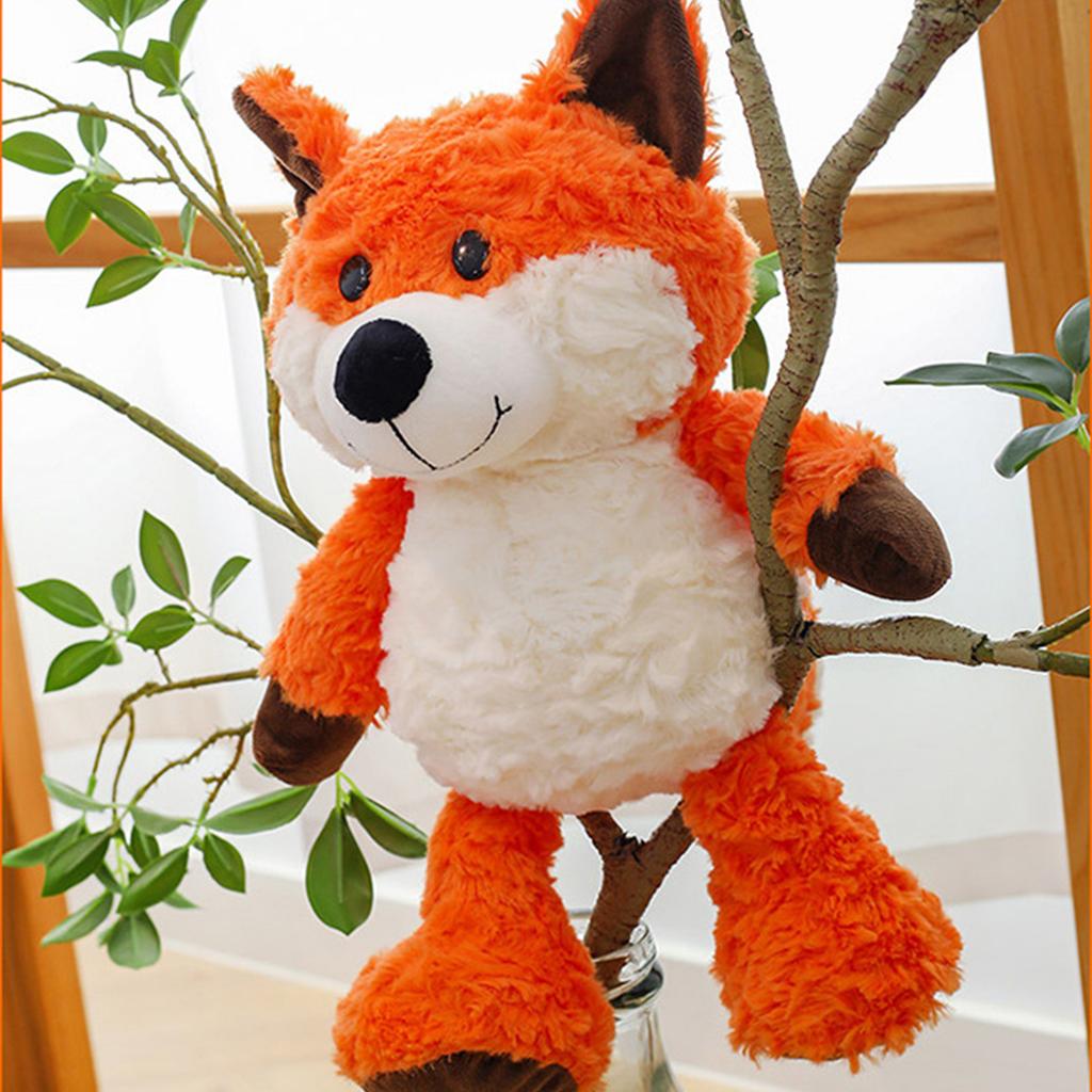 35см Милая Мультяшная Кукла-Лиса Лесное Животное Плюшевая Игрушка Кукла для Игрового Автомата Подарок на День Рождения Ребенка