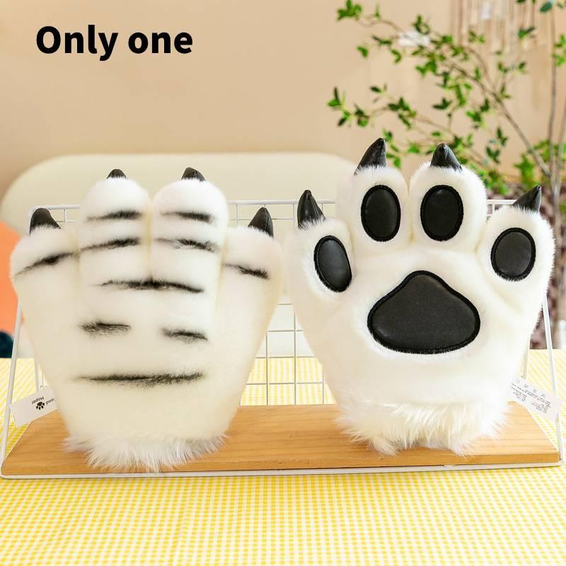 Милая плюшевая повязка на голову с тигровой лапой и хвостом для сценических выступлений и вечеринок в животной тематике