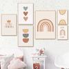 Абстрактная Милая Мультяшная Картинка Настенное Искусство Детская Комната Детский Подарок Постер и Принт для Домашнего Декора Дизайн Интерьера Комнаты Холст