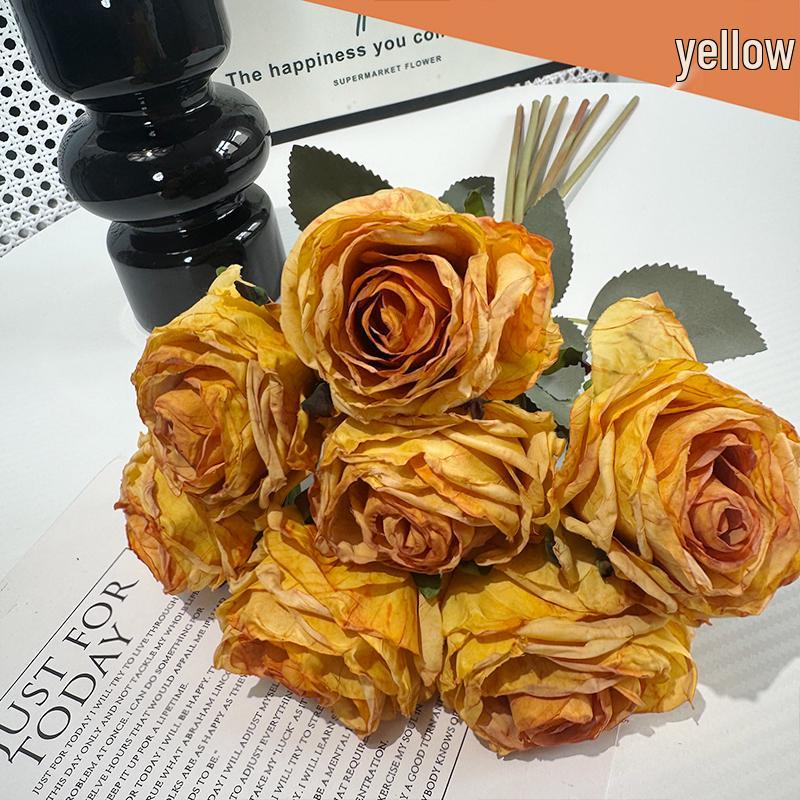Premium Realistic Artificial Roses Bouquet for Home Decoration and Photography Props