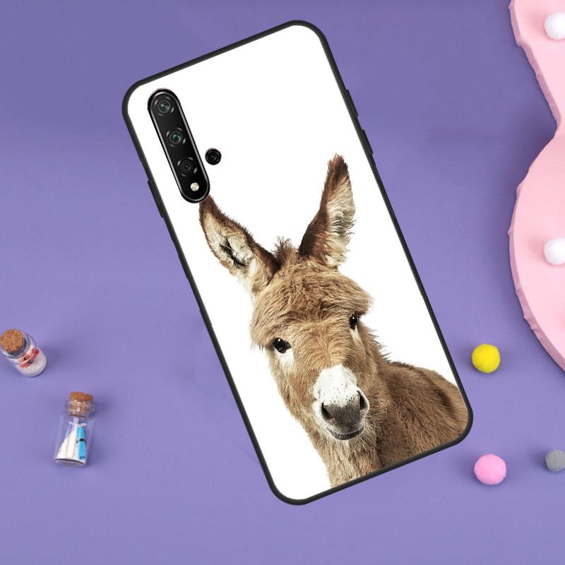Милый чехол с альпакой и ослом для Huawei Nova Y70 Y60 Y61 Y90 Y91 5T 9 10 SE 3i 8i 11i 11 Pro P20 P40 P30 Lite