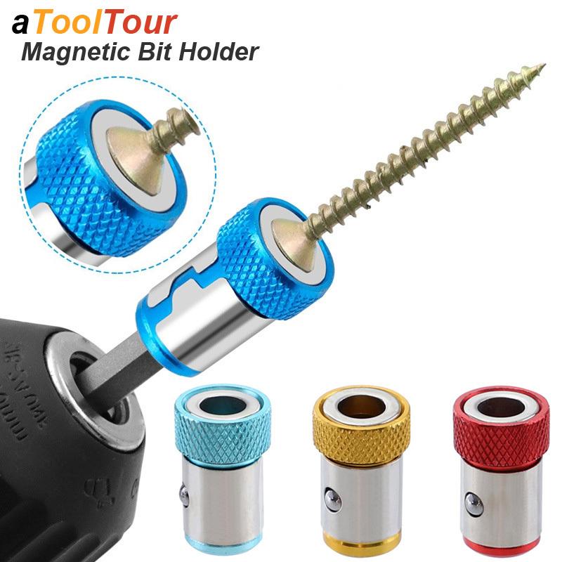 Universal Magnetic Ring for 6.35mm 1/4" Drill Bit Magnet Powerful Ring Strong Magnetizer Electric Screwdriver Bits