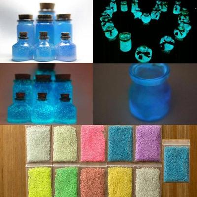 1X вечерние светящиеся украшения красочные флуоресцентные частицы люминесцентные пигменты светятся в темном песке светящийся гравий