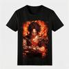 One Piece Printed Tshirt Fire Fist Ace Casual Comfortable and Highquality Cotton Parentchild Clothing