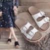 Тапочки женские летние модные новые пляжные туфли женские сандалии для улицы нескользящие домашние тапочки с открытым носком повседневные плоские сандалии