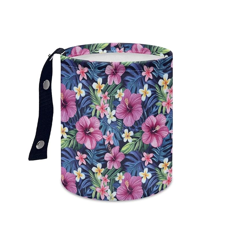 Daisy Cute Collapsible Portable Trash Can for Car Front Seat, Back Seat, Floor, Headrest Rubbish Bin