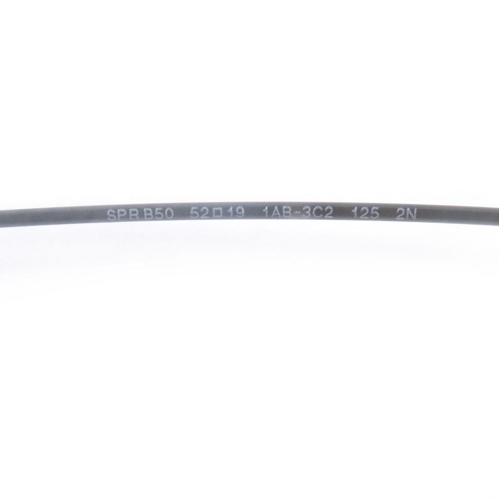 Pristine PRADA sunglasses Half Rim Eyewear Black Gray Lens mens SPR B50 Used