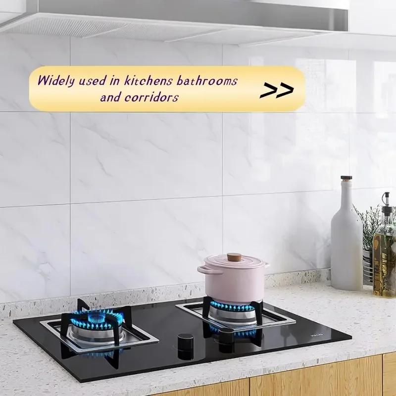 10/20/40PCS 30x30cm Self Adhesive Wallpaper Waterproof Tile Stickers FloorSticker for Kitchen Bathroom Ins Style Home Decor