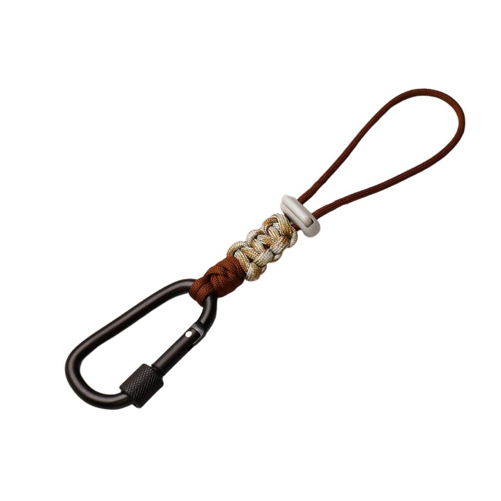 Multifunctional Outdoor Camping Accessory, Rope Keychain with -Loss Strap and Water Bottle Hook Hiking