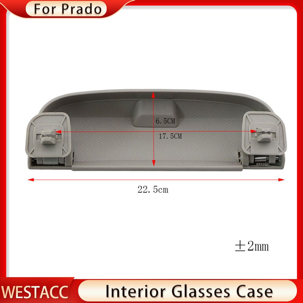 Автомобильные солнцезащитные очки, коробка для хранения солнцезащитных очков, чехол для очков, держатель для Toyota Land Cruiser Prado 2700 4000, зажим для очков