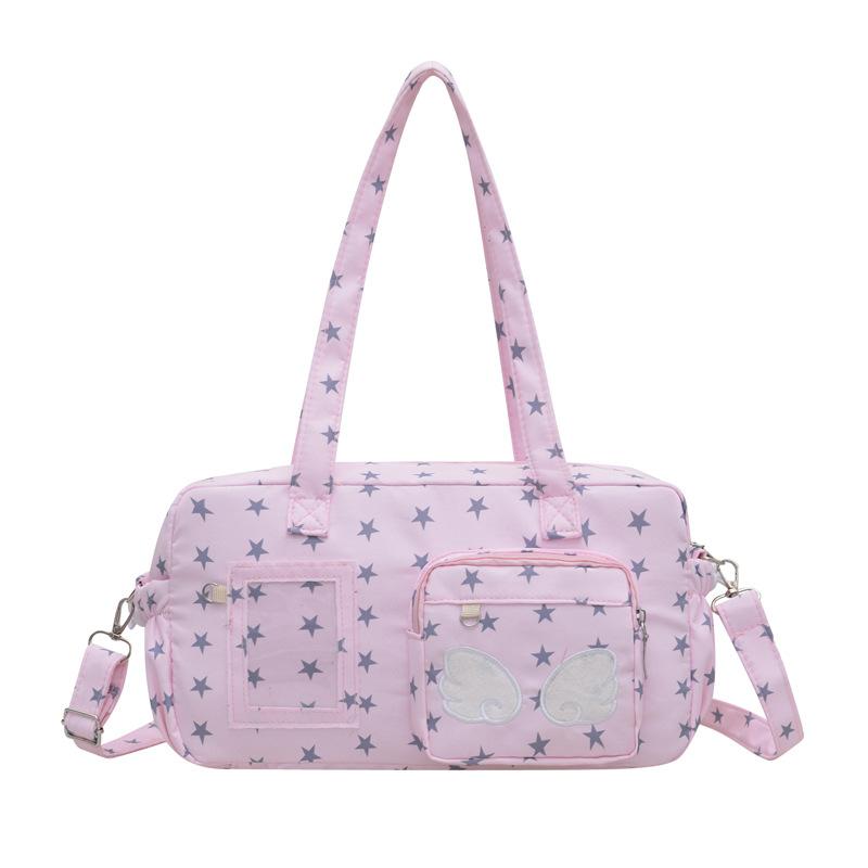 Baby bag pain bag Japanese star print tote bag women's year new shoulder bag commuter highvalue underarm bag