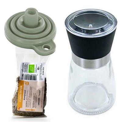 Инструменты для работы с травами и специями – Баночки для специй и перечницы