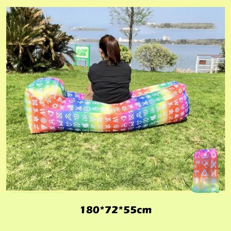 Портативный открытый воздушный ленивый надувной диван-мешок портативный кемпинговый диван-матрас музыкальный фестиваль концертное кресло-реклайнер