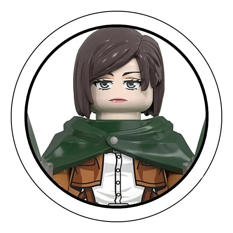 Слепая коробка Строительные блоки Мини-модели Фигурки Атака на Титанов Леви Аккерман Эрен Микаса Гигант Анни Хэллоуин Рождественские подарки Игрушка