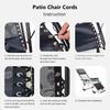 Zero gravity chair elastic replacement rope 4 piece set 2 length 2 short