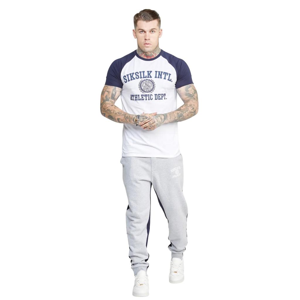 SikSilk Unisex Adult Contrast Jogging Bottoms