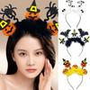 Adult Teens Headband Wing&Skull&Pumpkin Shape Hair Hoop Halloween Party Headpiece Woman Girls Cosplay Costume Hairband