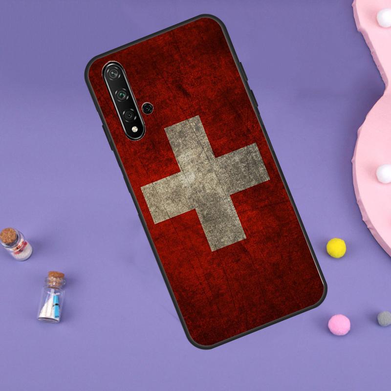 Швейцария Швейцарский флаг Для Huawei Nova 7i 8i 11i 12i 12s 9 10 SE Y60 Y61 Y70 Y72 Y73 Y90 Y91 P20 P40 P30 Lite Чехол