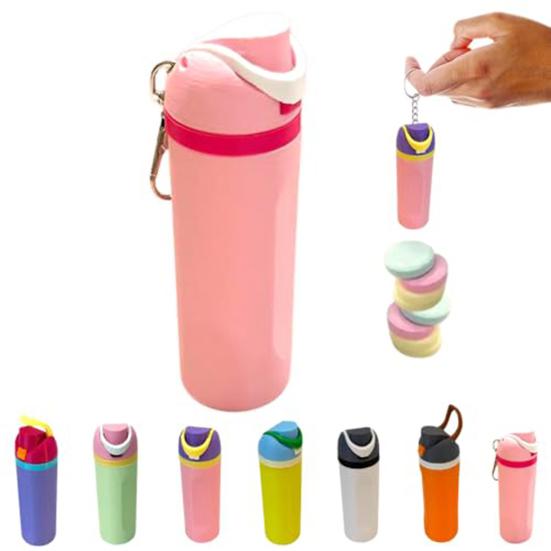 Keychain Lip Balm Stand Holder Multi-Functional Clip for Cotton Swabs Trinkets 3D Printed Lightweight Design Portable Keyring