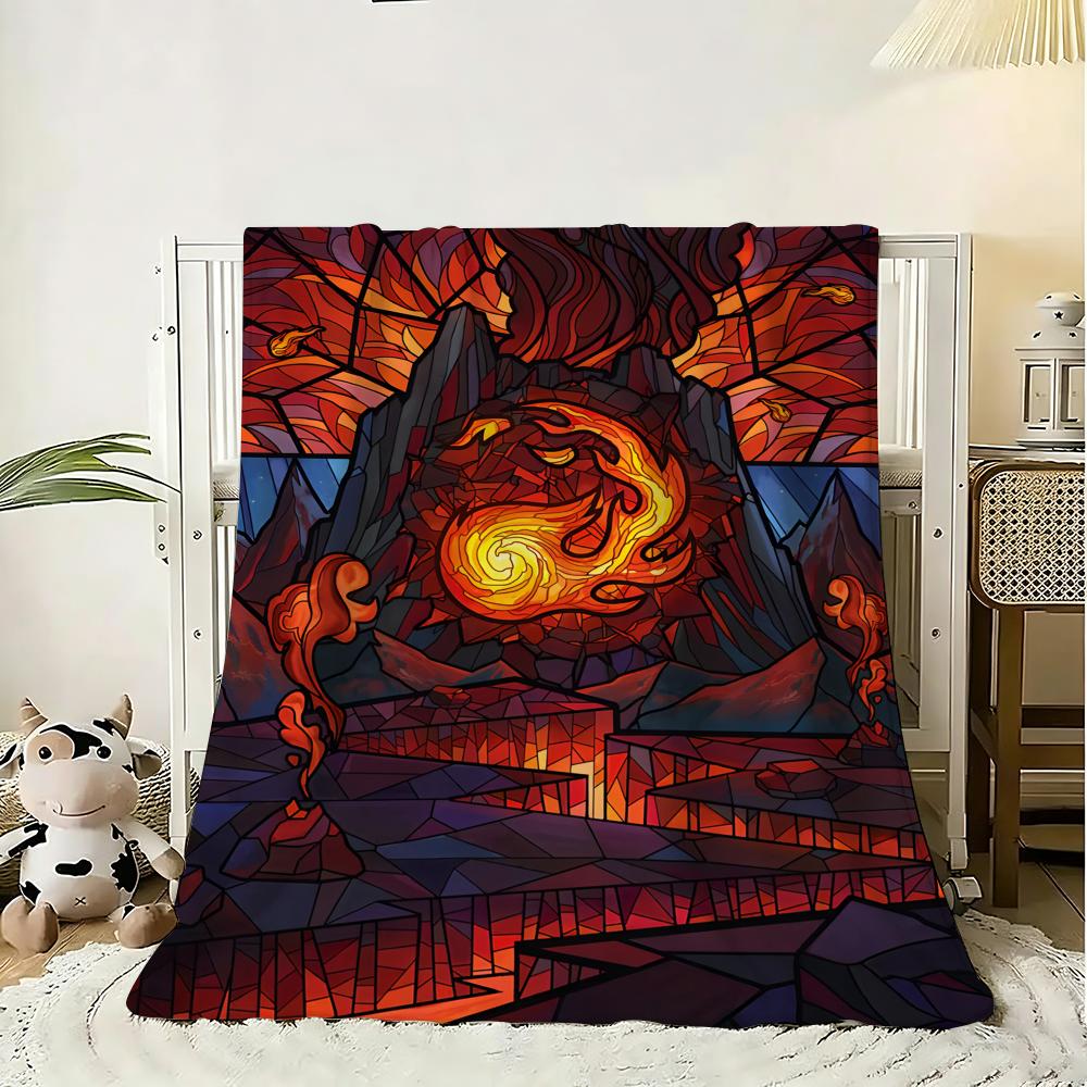 Magic The Gathering Плед Мягкий Фланелевый Плед, Легкий Дышащий Летний Плед для Сна на Диван Домашний Путешествия Уютный Декор