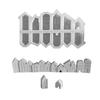 3D Nordic Style Small House Silicone Mold 10-Hole House Candle Forms Mini Houses Plaster Concrete Cement Mold Aroma Soap Molds
