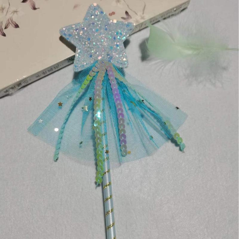 Beautiful Angel Fairy Wand with Star for Children's Birthday Photography and Performances