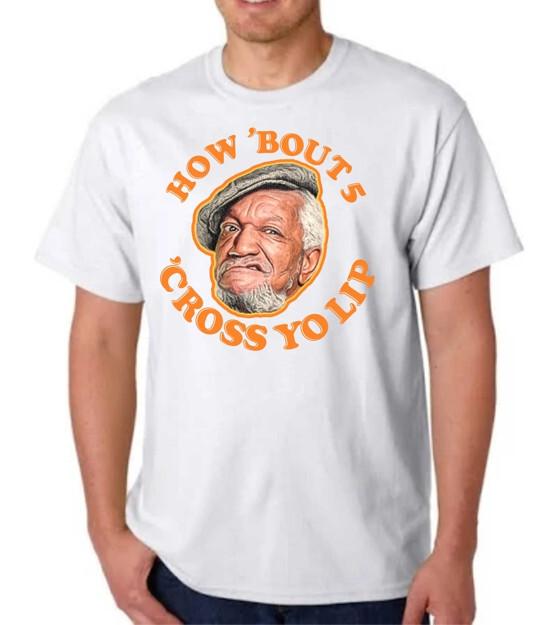 ФРЕД САНФОРД САНФОРД и СЫН ФУТБОЛКА ФУТБОЛКА ВИНТАЖНОЕ ТВ-ШОУ КОМЕДИЯ МАНЕКЕН