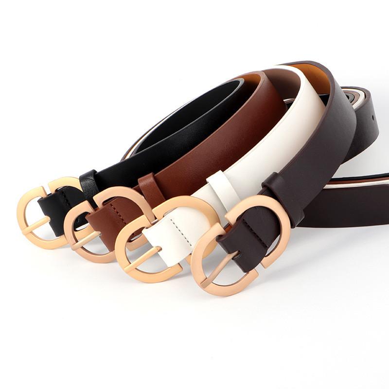 Fashion Pu Leather Belt For Women With Pin Buckle And Vintage Design For Casual Wear