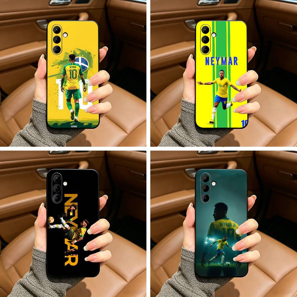 10-N-Неймар Футбольный Чехол Для Телефона Для Samsung Galaxy A73,A71 A72,A70,A53,A52,A51,Мягкий Силиконовый Черный Чехол