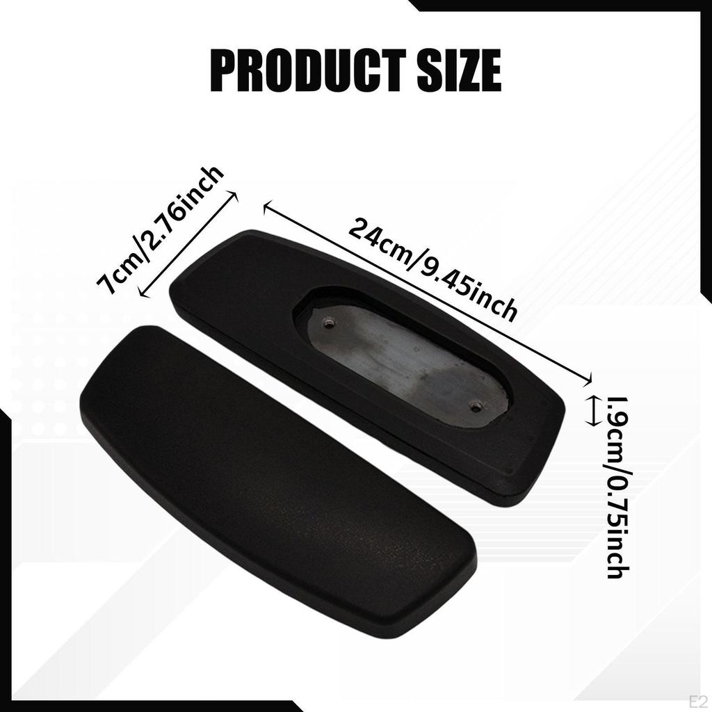 2 штуки Подушки подлокотников офисного кресла Простая установка Универсальные аксессуары ПУ с монтажными отверстиями