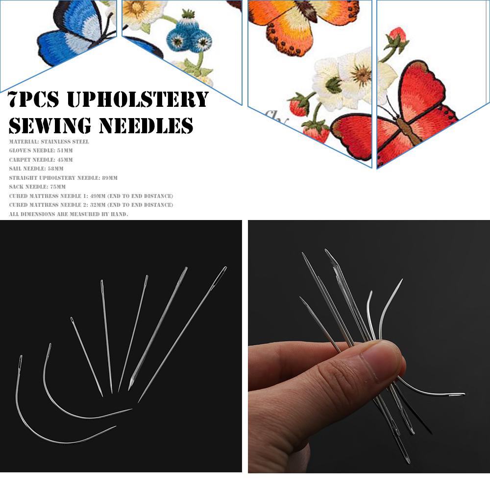 7 шт./набор Домашняя принадлежность Ковер Канвас Изогнутые швейные иглы Ручной ремонт Обивка