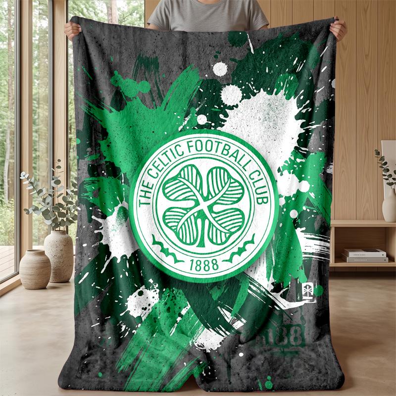 Celtic FC Soft Flannel Fleece Blanket Lightweight Cozy Warm Throw Blanket For Sofa Bed Home Decor