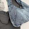 Vintage Denim Women Totes Brand Fashion Causal Shoulder Bag Large Capacity Female Shopper Hobo Armpit Bag CLE