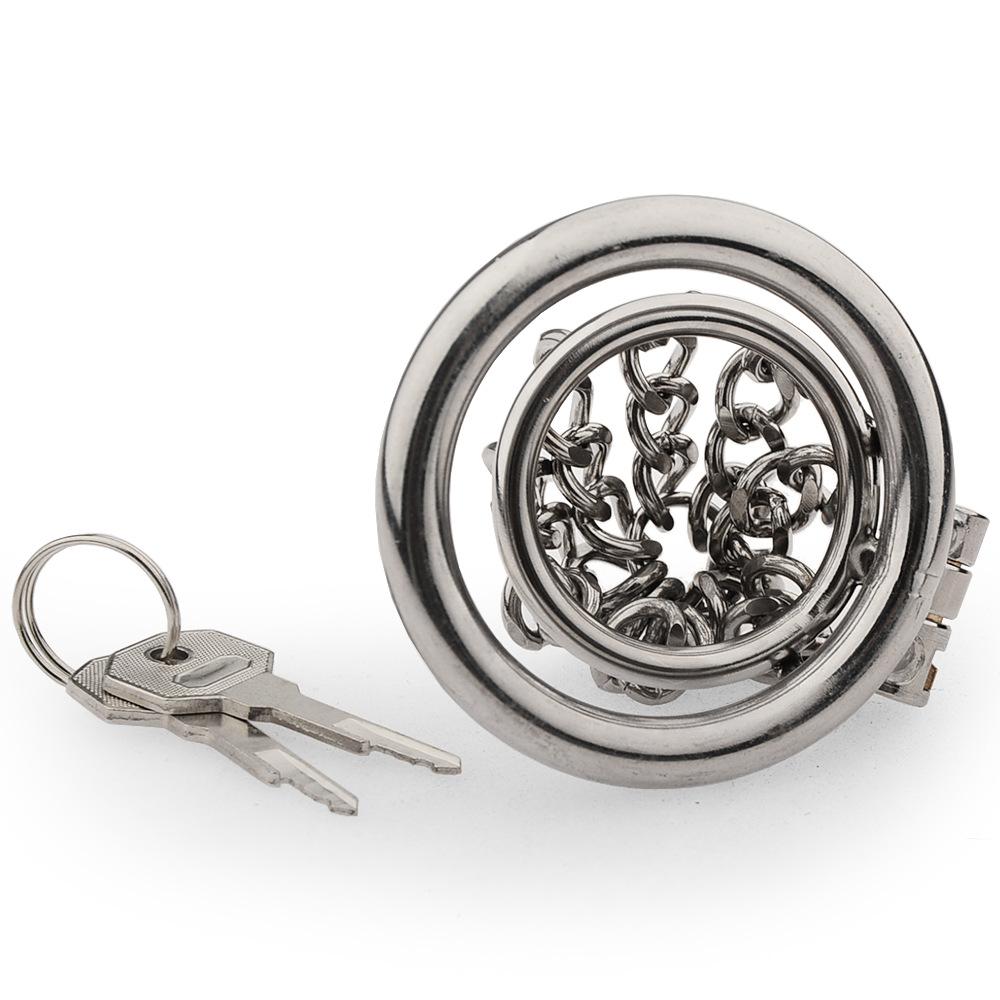 Замок целомудрия Товары для взрослых Металлическая игрушка SM Chain Chastity Lock Male Comrade Встроенный замок JJ Lock Anti-Deailment Alternative