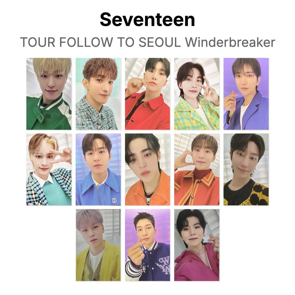 Seventeen Официальная фотокарточка из серии TOUR FOLLOW TO SEOUL, ветровка