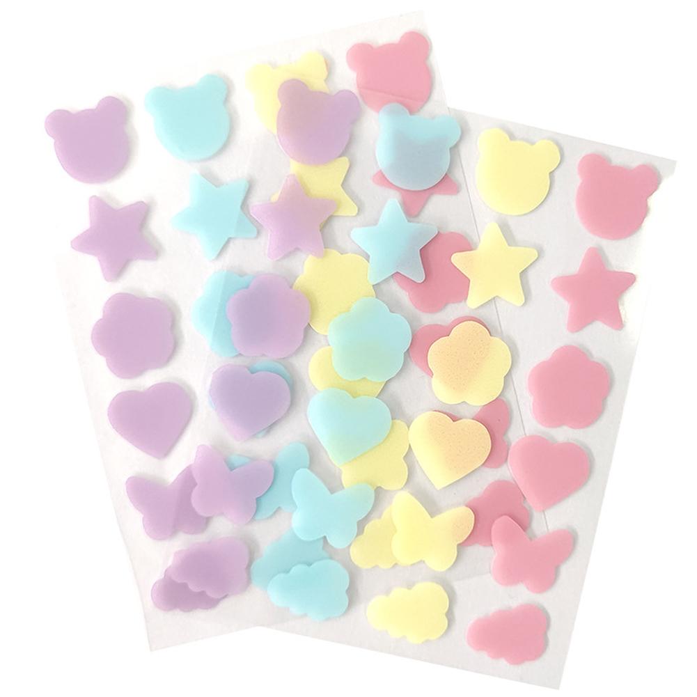 10pcs Colorful Cute Star Heart Shaped Acne Treatment Sticker Invisible Acne Cover Removal Pimple Patch Beauty Makeup Tools