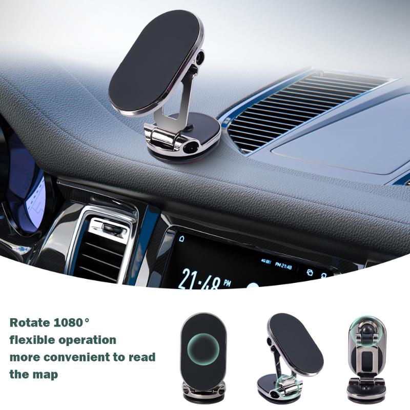 1080° Rotation Magnetic Mobile Phone Holder Upgrade Car Dashboard Mount Universal GPS Navigation Bracket Stand for Iphone 14