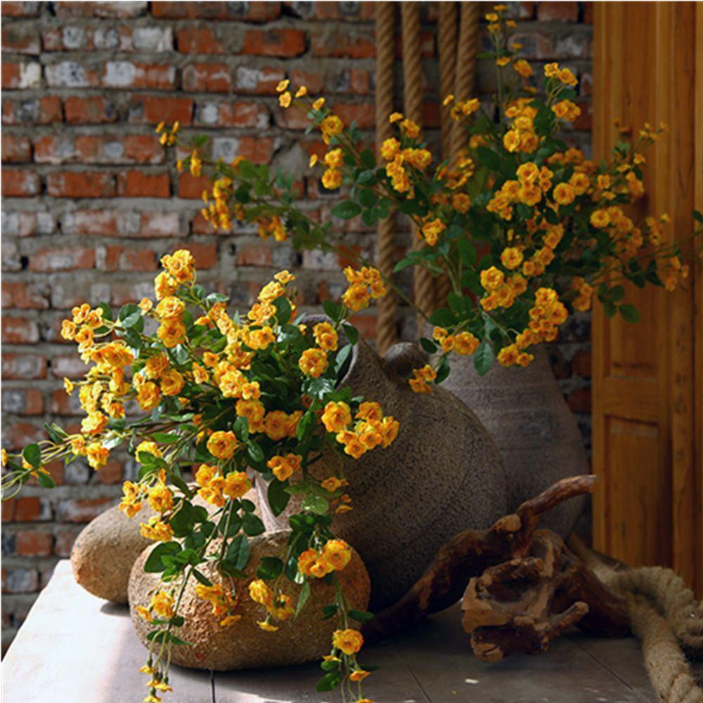 Украшение дома Букет Шелковые цветы Роза Цветок Искусственные цветы Имитация цветка Искусственные цветы