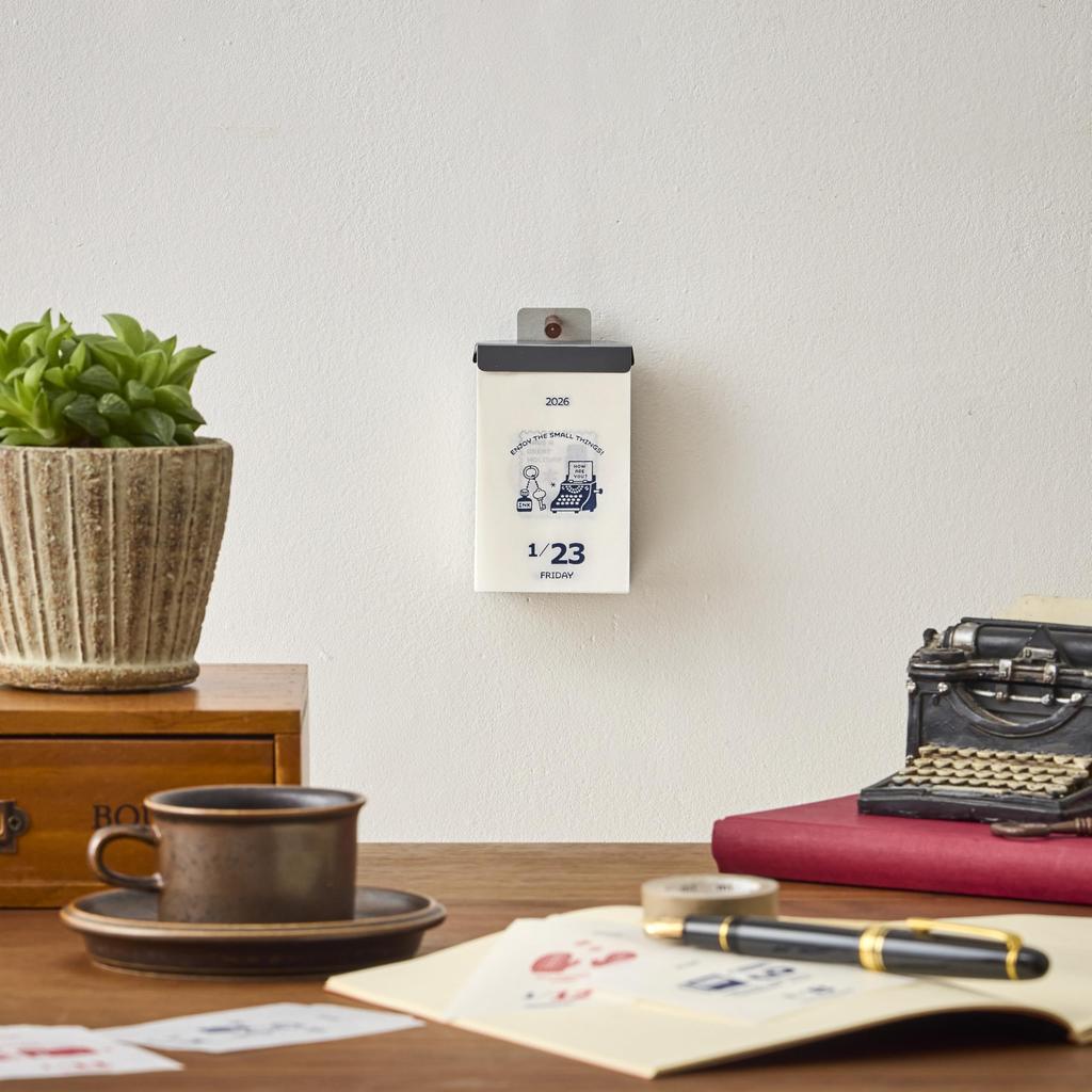 New Japan Calendar 2026 Daily Calendar by Eric with Amazon Exclusive Clear File (NK4400-4)