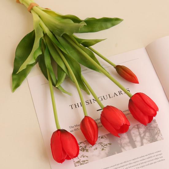 Красивые искусственные тюльпаны PE Hands, привлекательный реквизит для съемки