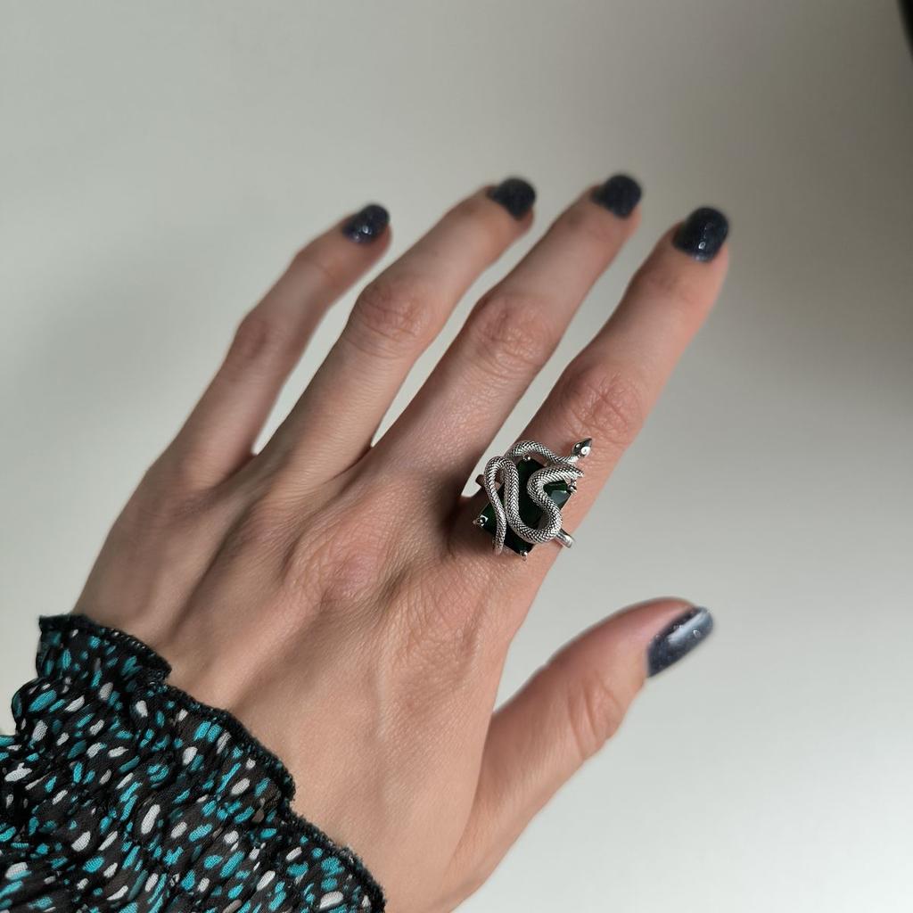 Серебряное кольцо с изумрудом nano 5.15ct, вес изделия 5,57 гр (2182498)