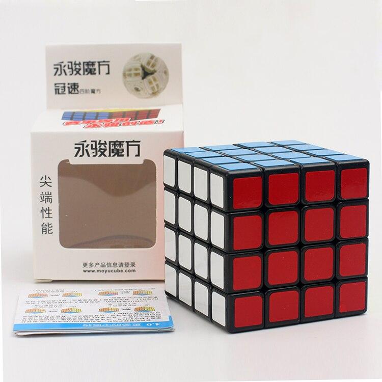 Yongjun Yj Guansu 4x4x4 Magic Cube Safe Abs Sticker Fast Ultra -Smooth 4x4 Speed Twist Puzzle Cube Intelligence Kids Toys Gift