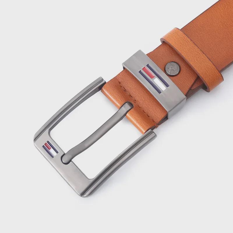 Мужской повседневный ремень из микрофибры в стиле ретро с пряжкой