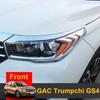 Для GAC Trumpchi GS4 2015 2016 2017 2018 ABS Хром Автомобиль Передний Задний Фары Лампы Крышки Бампер Накладка Рамка Декоративные Аксессуары