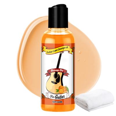 120 мл Кондиционер для грифа Средство для ухода за гитарой Очиститель Полировочное масло Портативный Уход за гитарой Апельсиновое масло С салфеткой для чистки Гитары
