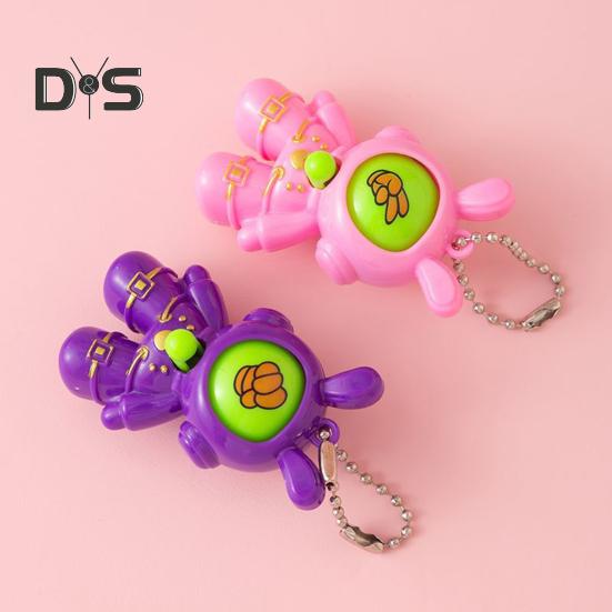 6/30 шт. Кролик-астронавт, игрушка для угадывания пальцем, пресс-игра «Камень, ножницы, бумага», мультяшный брелок с цепочкой из бусин, подарок для детей и взрослых, сувениры на вечеринку